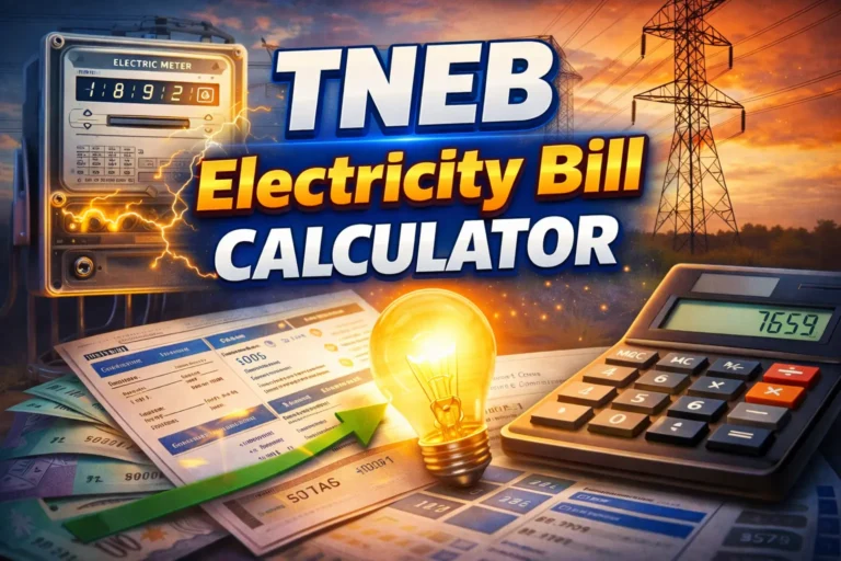 TNEB Electricity Bill  calculator
