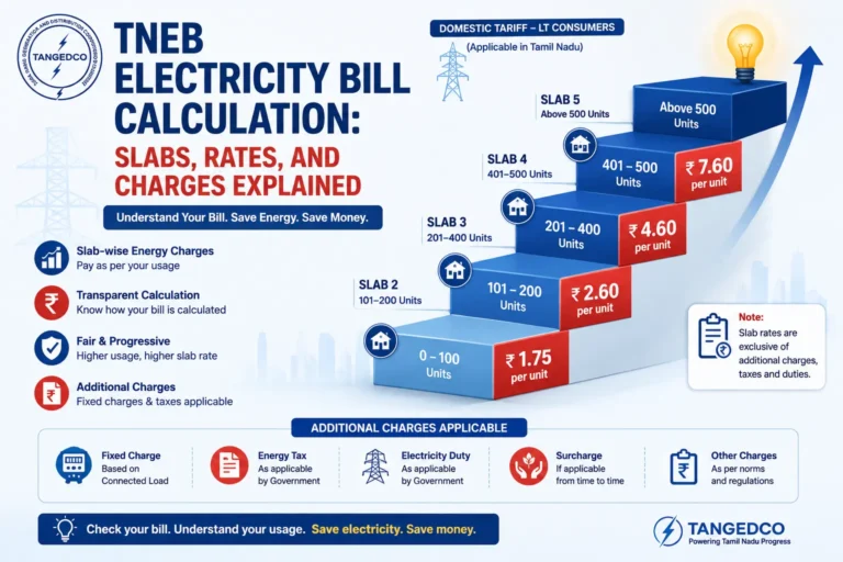 TNEB Electricity Bill Calculation explained