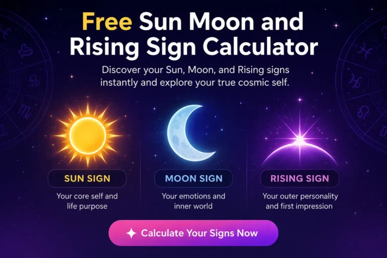 Free Sun Moon and Rising Sign Calculator